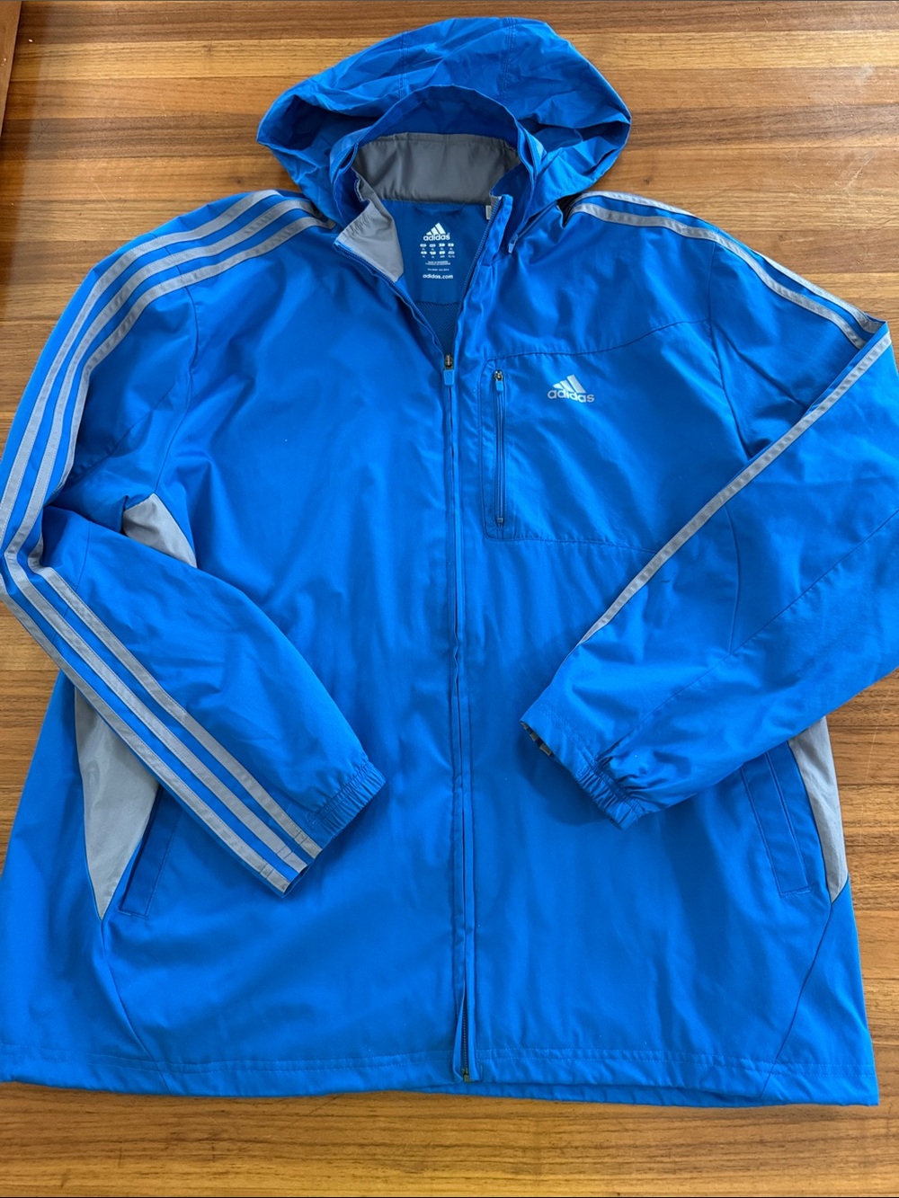 NWOT Adidas Hooded Lined Track Jacket sz XL